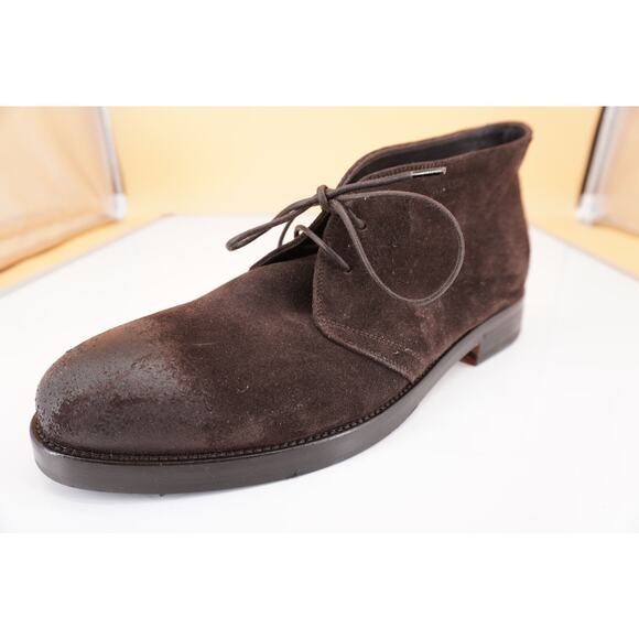 Canali Dark Brown Suede Chukka Hiking Boots Size 12 Lace Up $645 New Ankle main image 10
